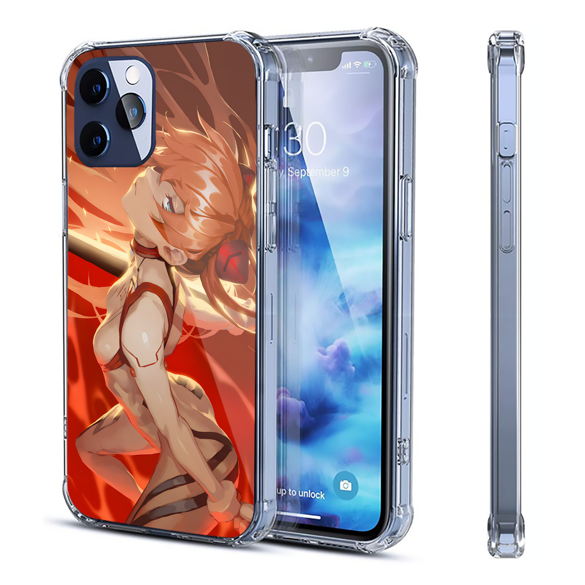 （画像用） EVA 新世紀エヴァンゲリオン 【iPhone 12シリーズ対応】透明スマホケース（クリアソフトケース）